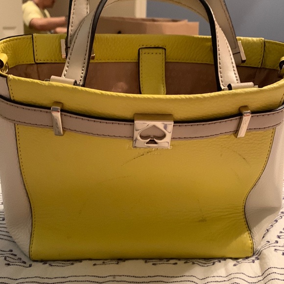 kate spade Handbags - Kate spade white and yellow bag